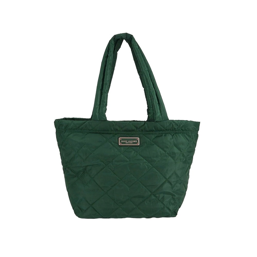 Marc Jacobs Quilted Nylon Tote Bag Forest Green M0016680 302